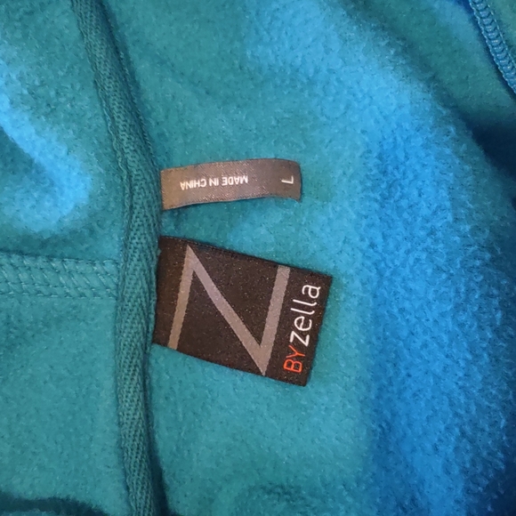 Z by Zella Hooded Polar Fleece Zip Front Jacket Size Large - Picture 5 of 11
